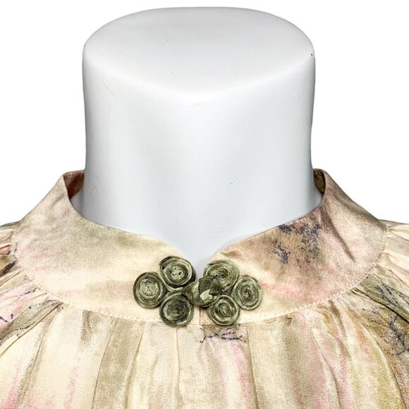 Garden Party Silk Floral Shift Dress - Picture 7 of 11